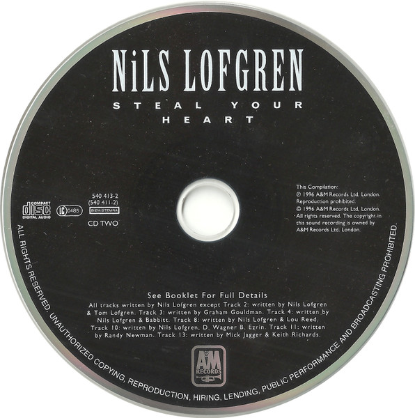 Nils Lofgren - Steal Your Heart (2xCD, Comp)
