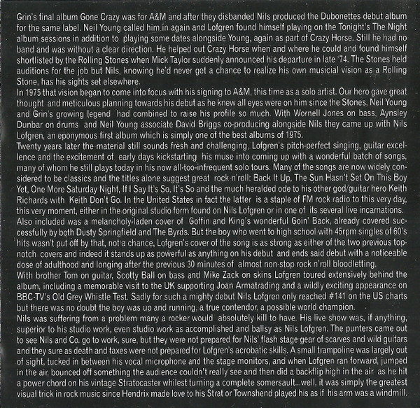 Nils Lofgren - Steal Your Heart (2xCD, Comp)