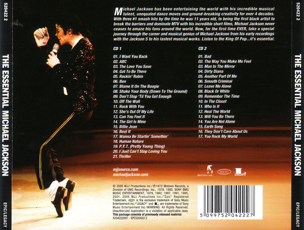 Michael Jackson - The Essential Michael Jackson (2xCD, Comp)