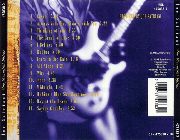 Joe Satriani - The Beautiful Guitar (CD, Comp)