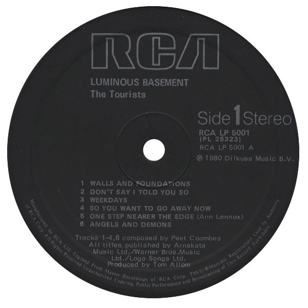 The Tourists - Luminous Basement (LP, Album + 7