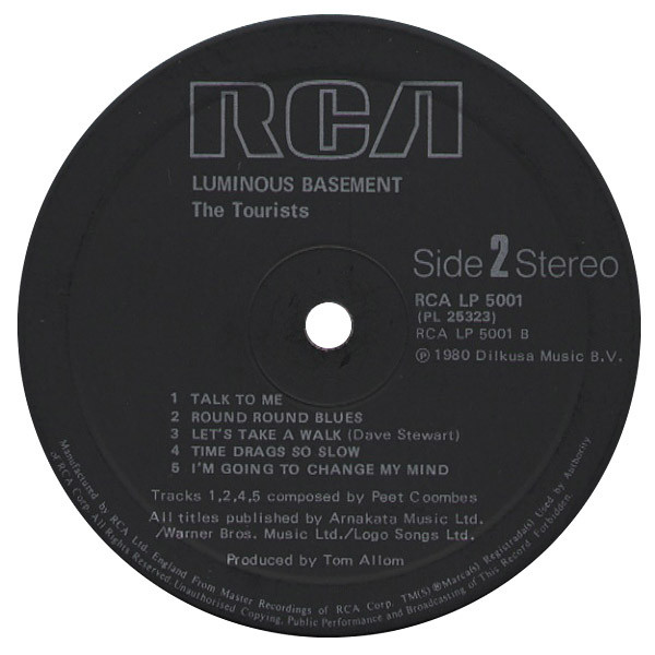 The Tourists - Luminous Basement (LP, Album + 7