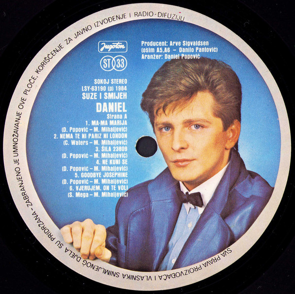 Daniel (8) - Suze I Smijeh (LP, Album)