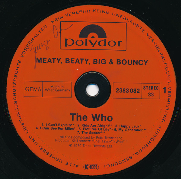 The Who - Meaty Beaty Big And Bouncy (LP, Comp, RE)