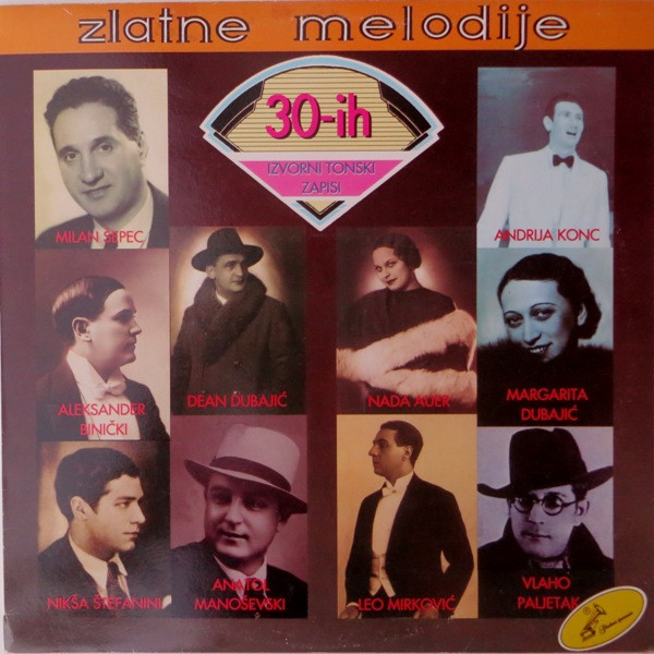 Various - Zlatne Melodije 30-ih (LP, Comp, Mono)
