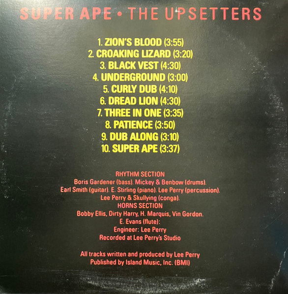 The Upsetters - Super Ape (LP, Album, RP)