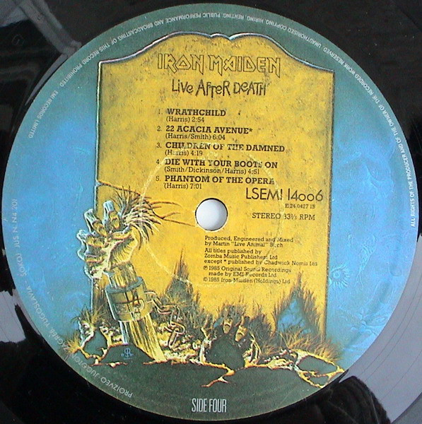 Iron Maiden - Live After Death (2xLP, Album)