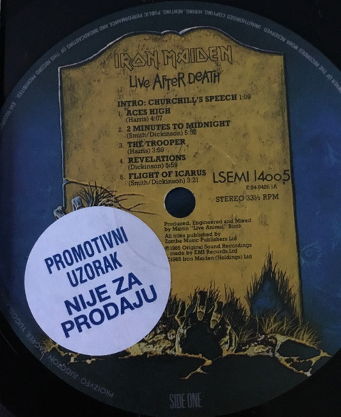 Iron Maiden - Live After Death (2xLP, Album)