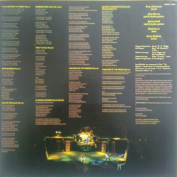 Iron Maiden - Live After Death (2xLP, Album)