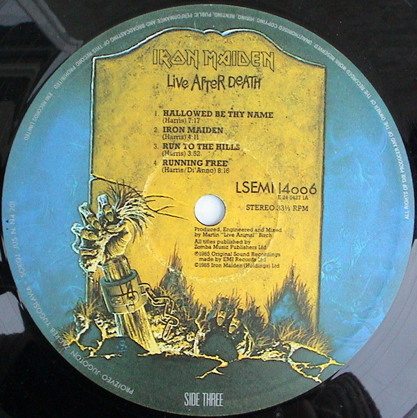 Iron Maiden - Live After Death (2xLP, Album)