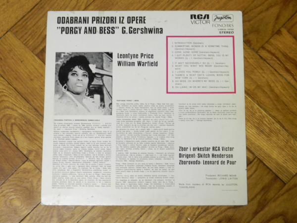 Gershwin*, Leontyne Price, William Warfield - Gershwin's Porgy And Bess (LP, Album)
