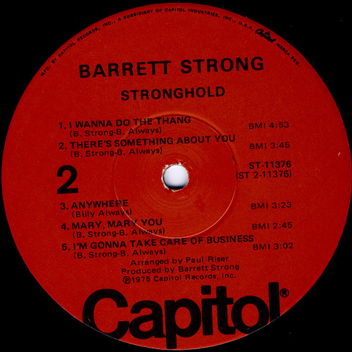 Barrett Strong - Stronghold (LP, Album)