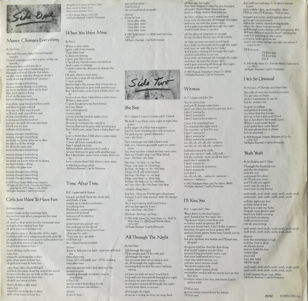Cyndi Lauper - She's So Unusual (LP, Album)