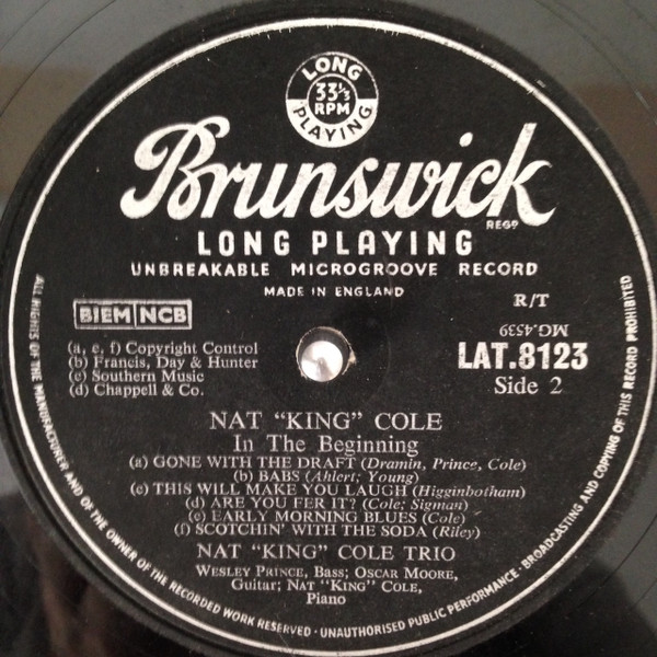 Nat 'King' Cole Trio* - In The Beginning (LP, Comp, Mono)