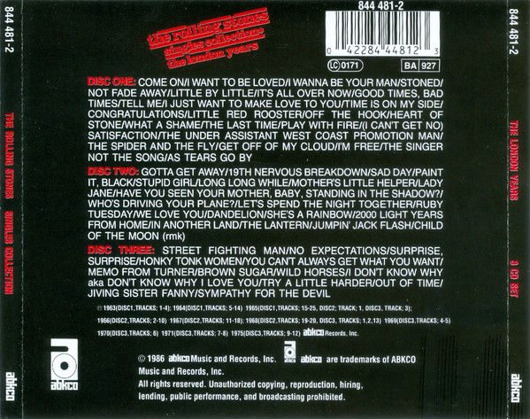 The Rolling Stones - Singles Collection* (The London Years) (3xCD, Comp, RE, RM)