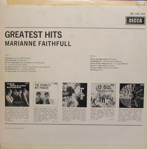 Marianne Faithfull - Greatest Hits (LP, Comp, Mono)