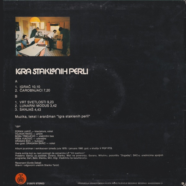 Igra Staklenih Perli - Vrt Svetlosti (LP, Album, Blu)