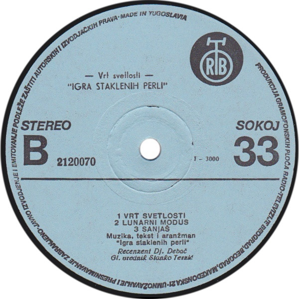 Igra Staklenih Perli - Vrt Svetlosti (LP, Album, Blu)