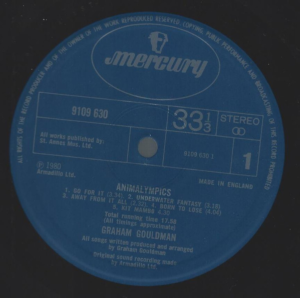 Graham Gouldman - Animalympics (LP, Album)
