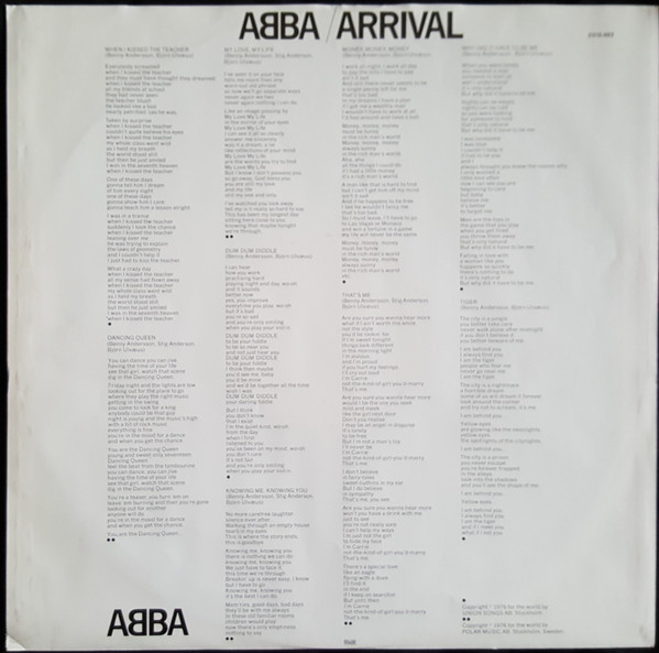 ABBA - Arrival (LP, Album, RP)