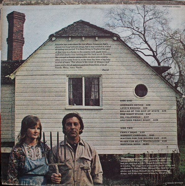 David Ackles - American Gothic (LP, Album, San)