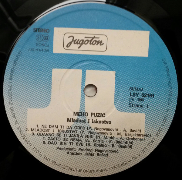 Meho Puzić - Mladost I Iskustvo (LP, Album)