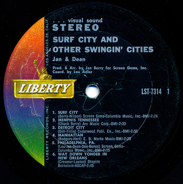 Jan & Dean - Surf City And Other Swingin' Cities (LP, Album)