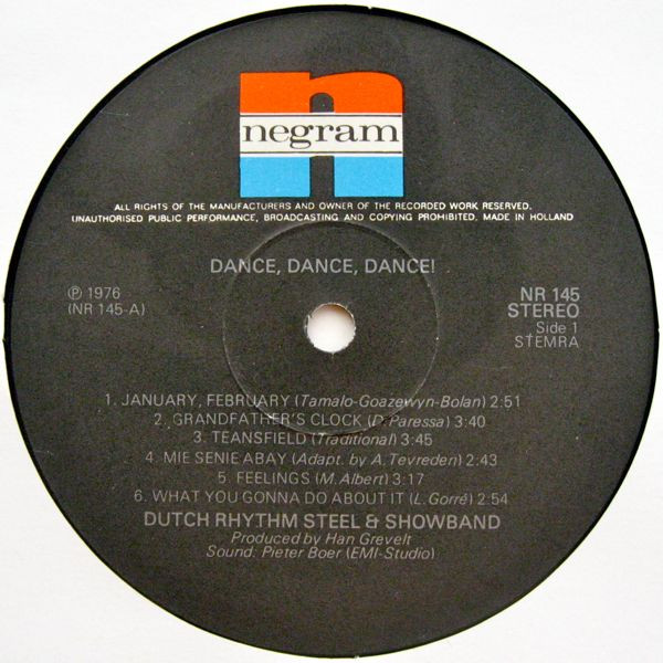 Dutch Rhythm Steel & Show Band* - Dance, Dance, Dance! (LP, Album)
