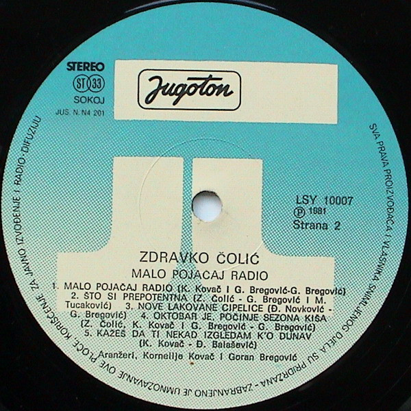 Zdravko Čolić - Malo Pojačaj Radio (LP, Album)