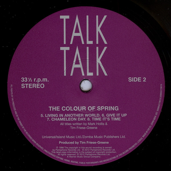 Talk Talk - The Colour Of Spring (LP, Album, RE, 180 + DVD-V, Album, RE, NTSC)
