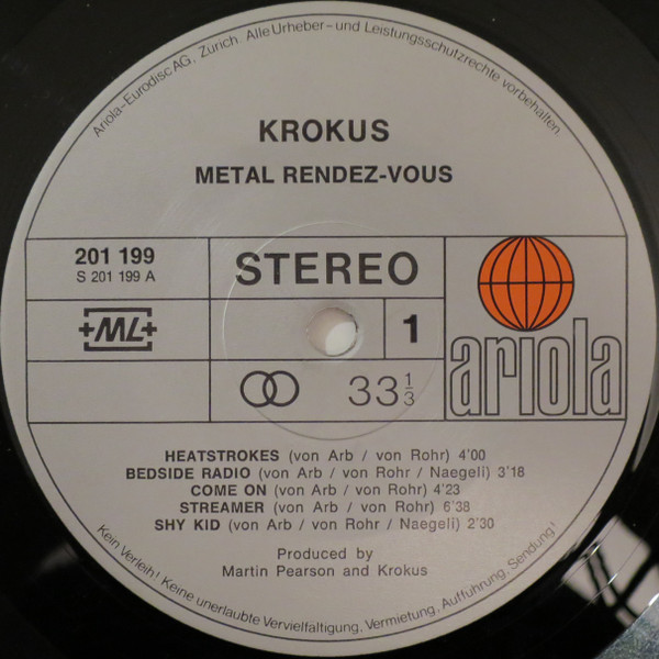 Krokus - Metal Rendez-vous (LP, Album)