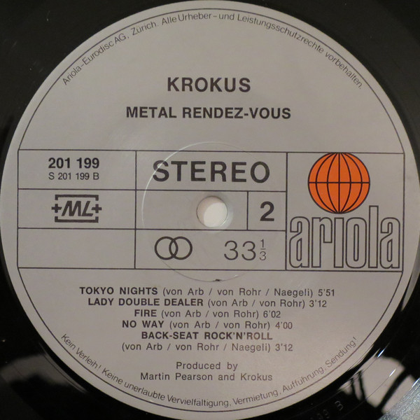 Krokus - Metal Rendez-vous (LP, Album)