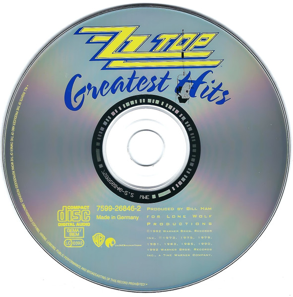 ZZ Top - Greatest Hits (CD, Comp, WME)