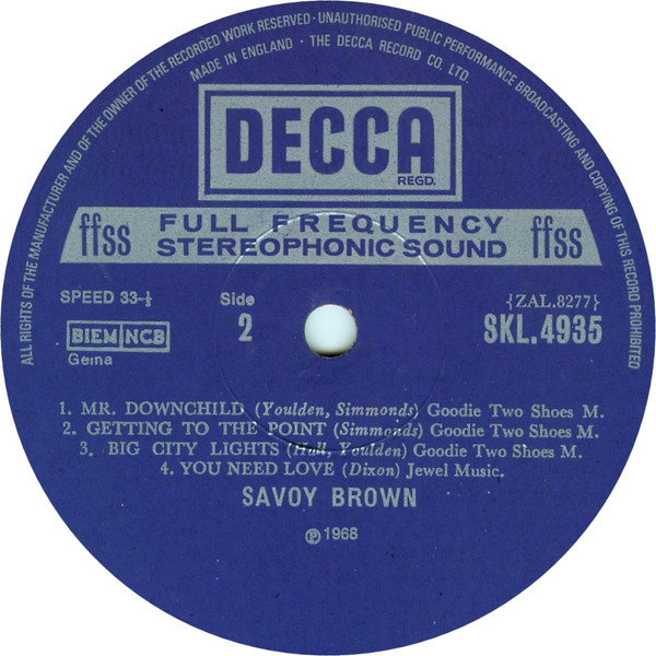 Savoy Brown - Getting To The Point (LP, Album, RP, Box)