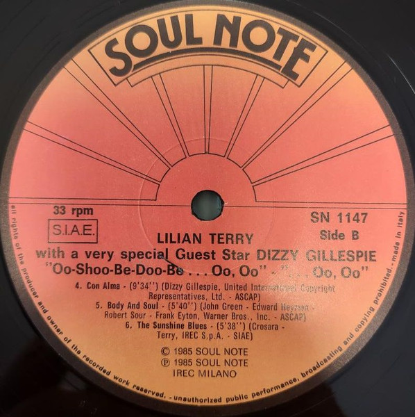 Lilian Terry With Dizzy Gillespie - Oo-Shoo-Be-Doo-Be ...Oo, Oo ...Oo, Oo (LP, Album)