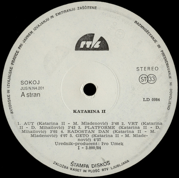 Katarina II - Katarina II (LP, Album)