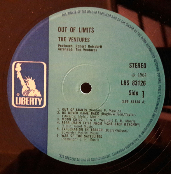 The Ventures - Out Of Limits (LP, Album, RE)