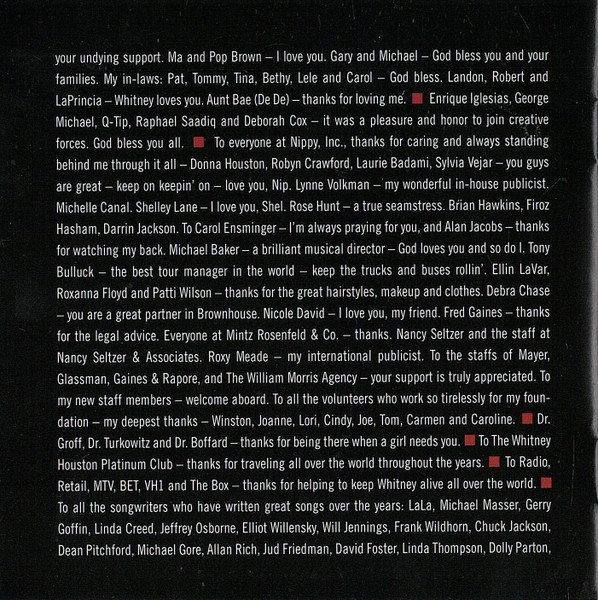 Whitney* - The Greatest Hits (2xCD, Comp)