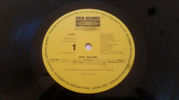 Riva (4) - Rock Me (LP, Album)