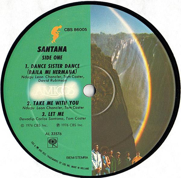 Santana - Amigos (LP, Album, Gat)