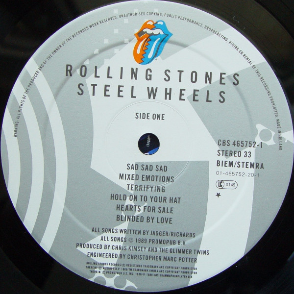 Rolling Stones* - Steel Wheels (LP, Album, 391)