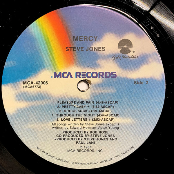 Steve Jones (2) - Mercy (LP, Album)