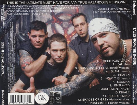 Biohazard - Tales From The B-Side (CD, Comp)