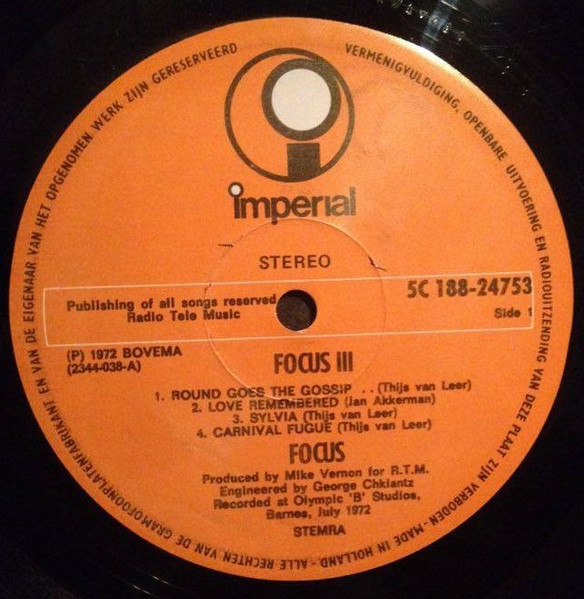 Focus (2) - Focus 3 (2xLP, Album, Gat)