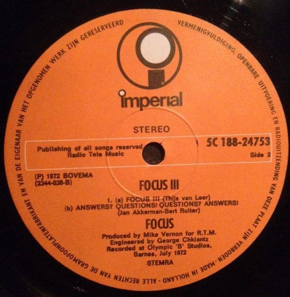 Focus (2) - Focus 3 (2xLP, Album, Gat)