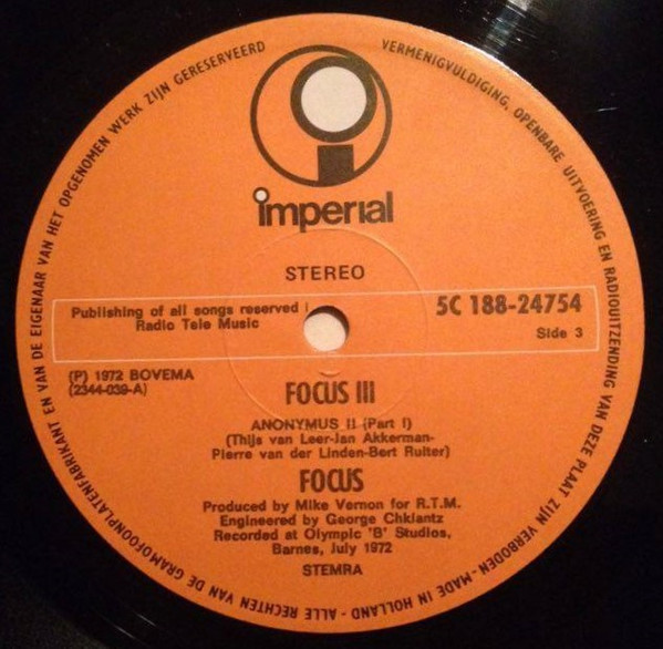 Focus (2) - Focus 3 (2xLP, Album, Gat)