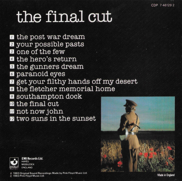 Pink Floyd - The Final Cut (CD, Album)