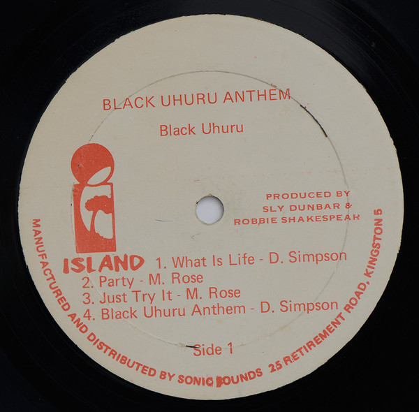 Black Uhuru - Anthem (LP, Album)