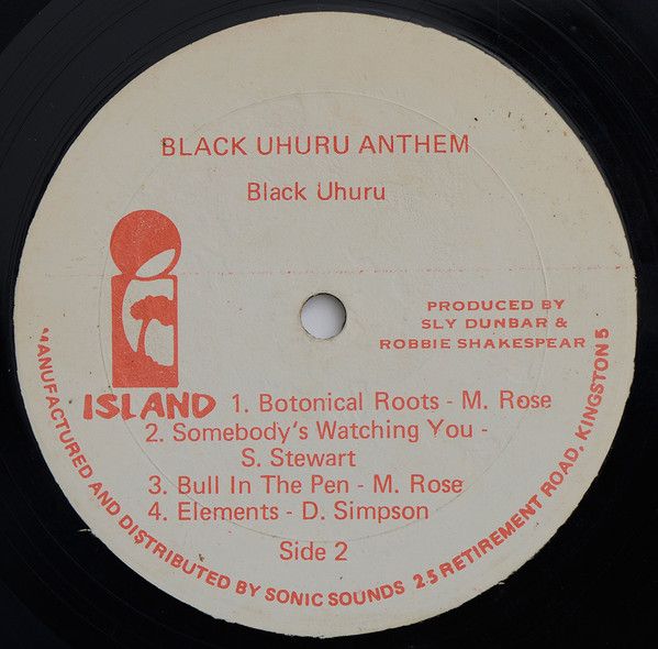 Black Uhuru - Anthem (LP, Album)