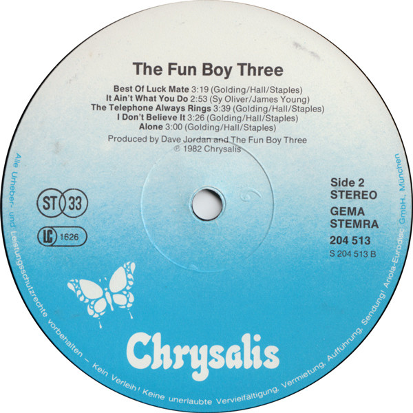 The Fun Boy Three* - The Fun Boy Three (LP, Album)